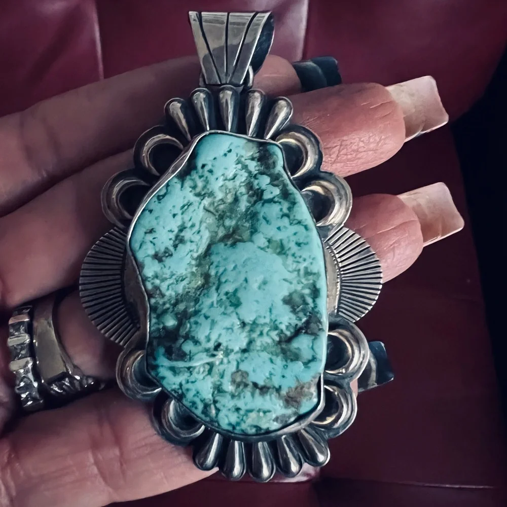 Navajo Sterling Silver Pendant - Picture 2 of 5